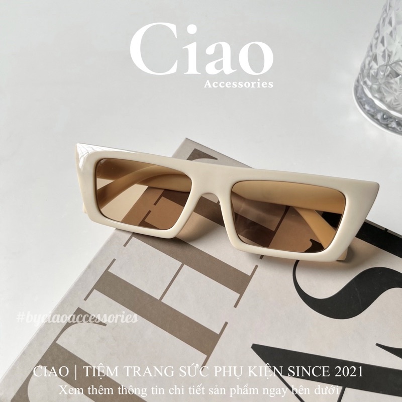 [HOẢ TỐC 1H] Kính mát/ Kính thời trang thiết kế bản vuông cạnh mã 05 trendy Ciao accessories