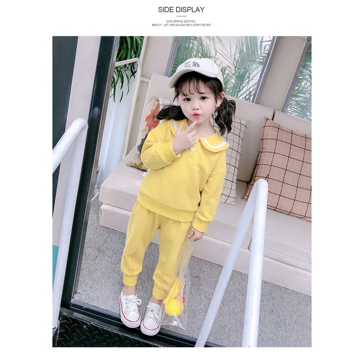 (Quảng Châu-HÀNG MỚI VỀ) Bộ Dài Tay Hàng Đẹp Loại 1 Cho Bé Gái chất DA Cá Siêu Xinh.Hàng mỏng (MB.Q033)