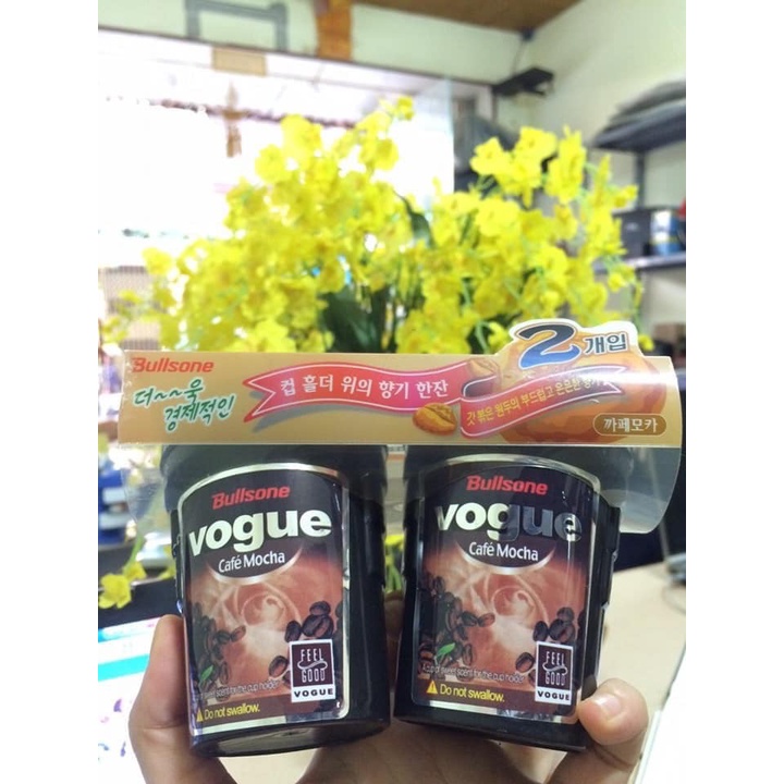 Sáp thơm Cafe khử mùi ô tô -Bullsone Vogue Cafe Mocha, BÁN LẺ 1 CỐC