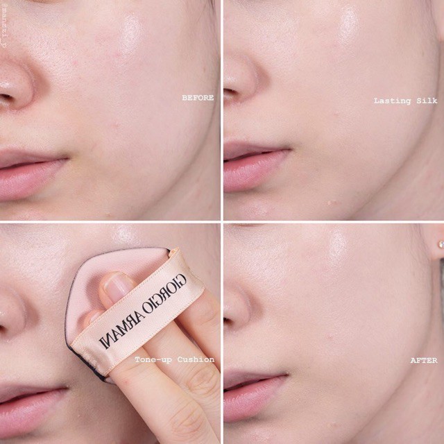 Phấn Nước ️🎶CHE KHUYẾT ĐIỂM️🎶 Cushion Giorgio Armani My Armani To Go Essence In Foundation Tone Up ĐÁNH GIÁ CAO