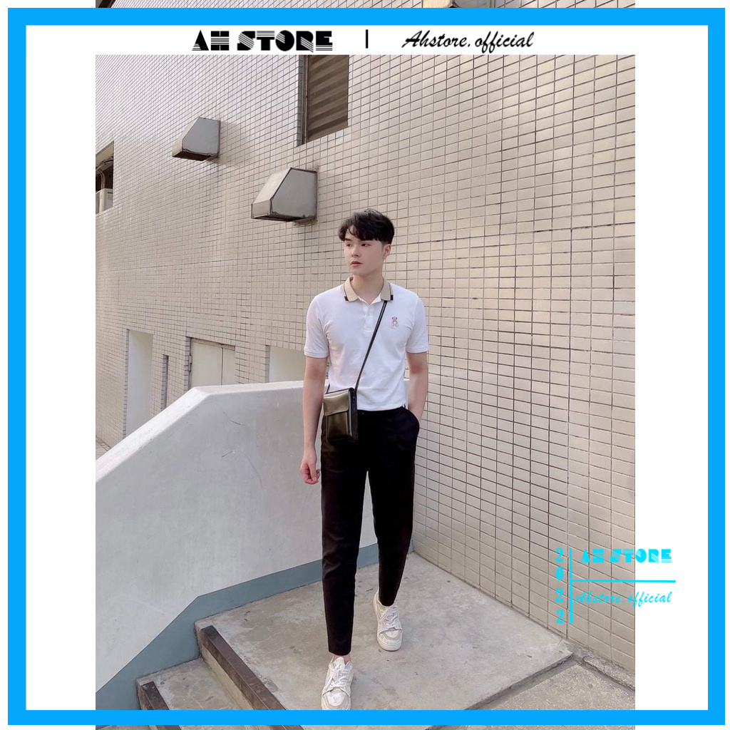 Áo polo nam cổ bẻ họa tiết thêu Teader, Áo thun nam chất liệu vải cá sấu Cotton mềm mịn chuẩn form - AHSTORE