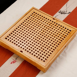 Khay trà tre vuông cao cấp