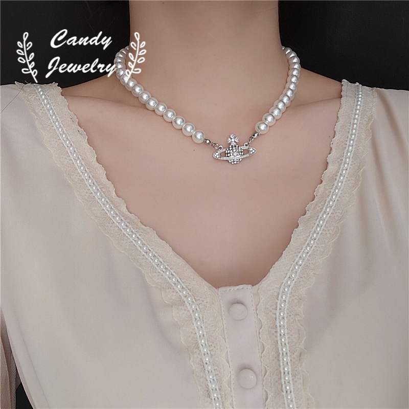 Dây chuyền/ vòng tay mặt hình hành tinh đính đá thời trang dành cho nữ