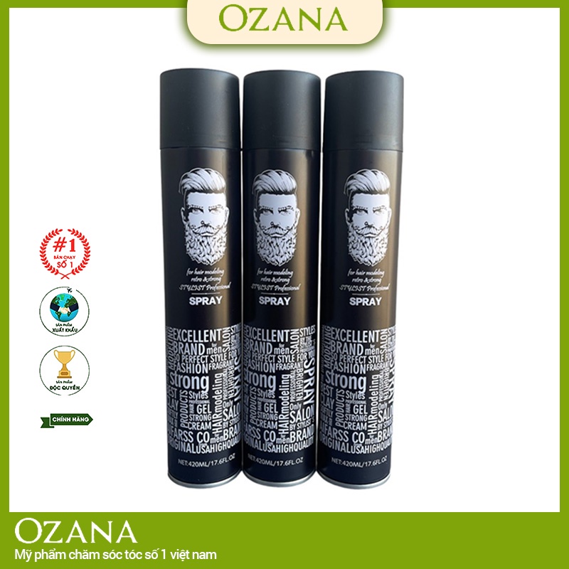 [Gía Buôn] Gôm Xịt Tóc Nam Spray 420ml MN48