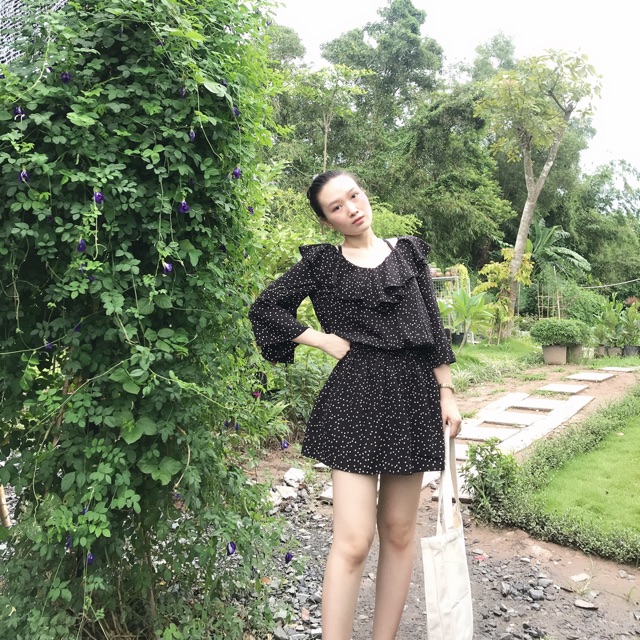 [HaoChin] Đầm voan lụa tay loe (combo livestream)