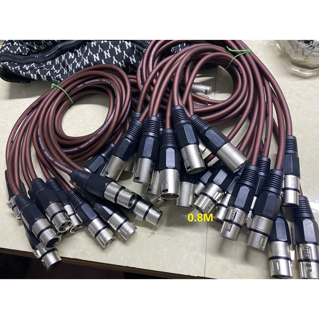 Rắc âm thanh dây 3 lõi tốt 0.8-2m/giá trên 1 dây