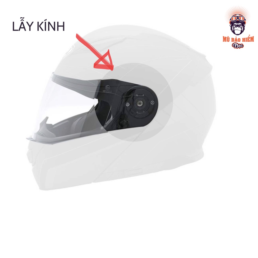 Lẫy kính thay thế mũ bảo hiểm Fullface YOHE - Chốt kính, Pát Kính YOHE