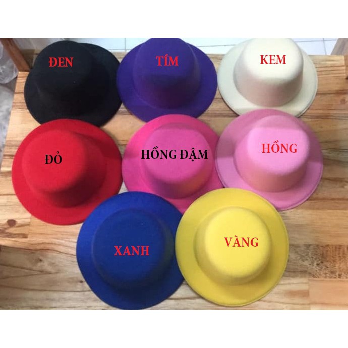 Nón cho bjd 1/3, 1/4, 1/6,1/8 nhiều màu