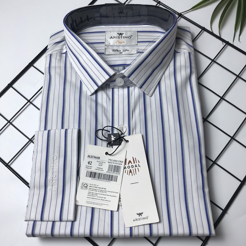 Áo sơ mi nam dài tay ARISTINO slim  ALS59608-ALS05308