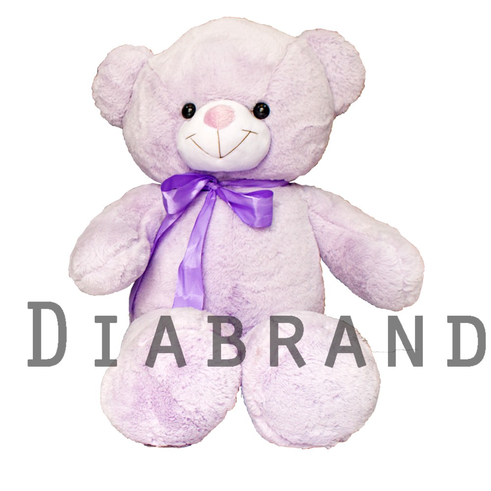 [CHUYÊN SỈ GIÁ SỐC]  Gấu bông Teddy lông bột mịn màu tím hàng VNXK khổ vải 1M (cao 80cm)-TEDDYBT08 [ DIABRAND ]