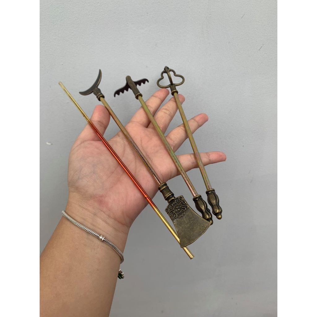 [ 18cm ] Mô hình hợp kim mạ đồng trang bị của thầy trò Đường Tăng - Tây Du Kí - Baystore