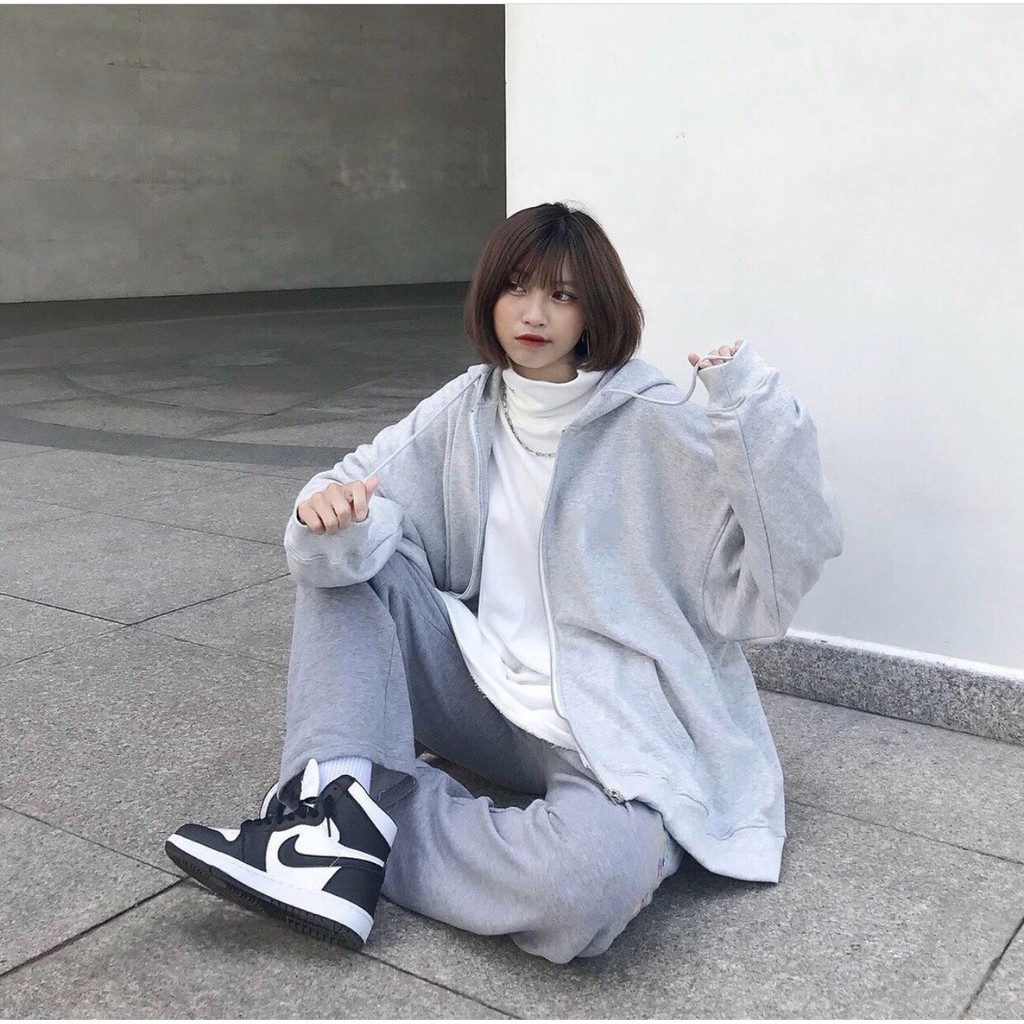 Áo KHOÁC Hoodie TRƠN 2 Màu Nam Nữ Ulzzang Unisex 1hitshop | BigBuy360 - bigbuy360.vn