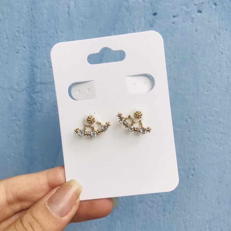 100 bìa treo dây chuyền kết hợp bông tai size 6x8cm