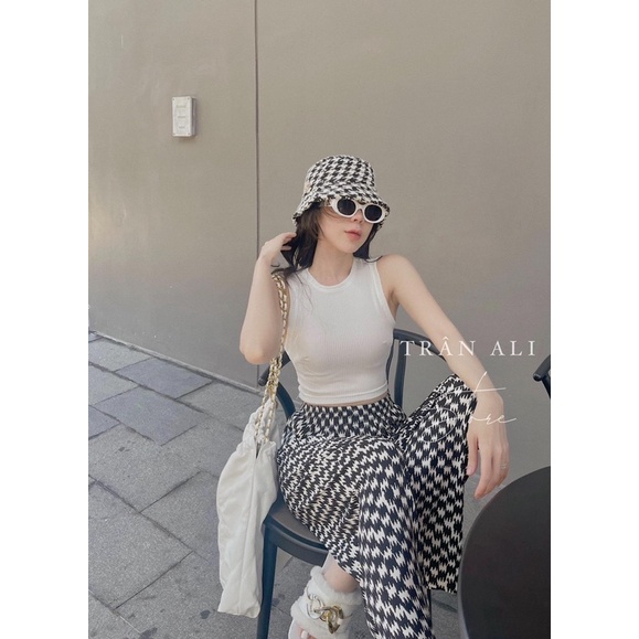 áo ba lỗ + quần caro suông ( bán rời ) - CarotShop