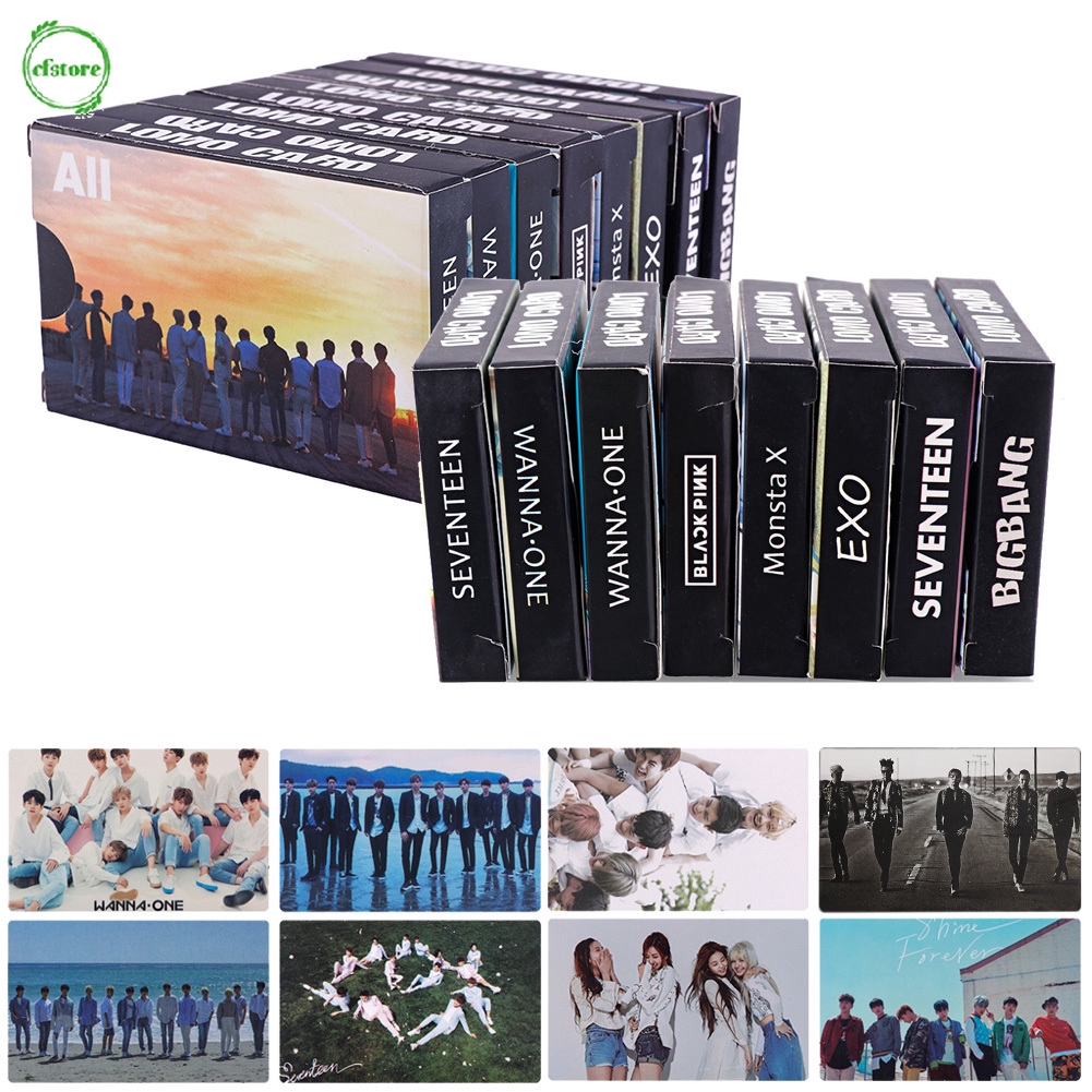 Hộp 30 Ảnh Lomo Card Nhóm Nhạc Seventeen Exo Wanna One