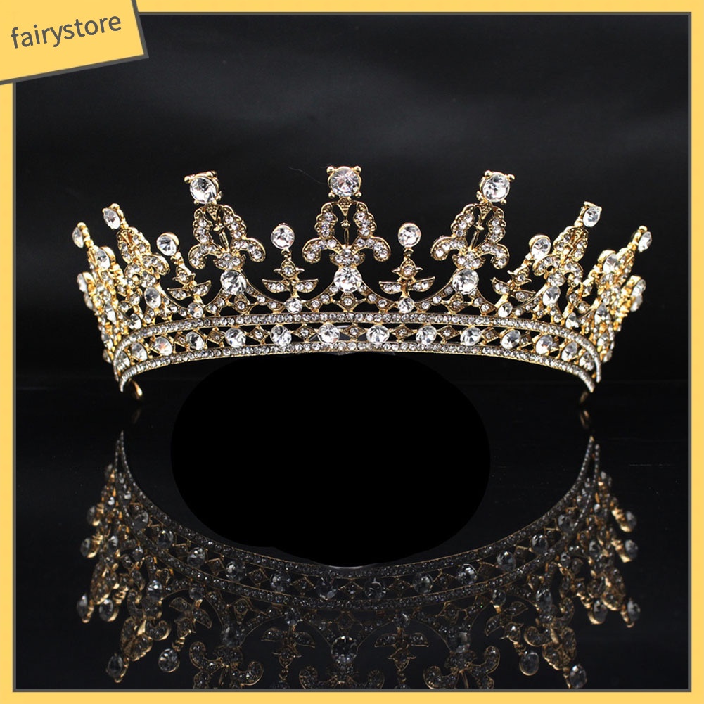 Vương miện đội đầu đính kim cương lấp lánh sang trọng công chúa cho nữ