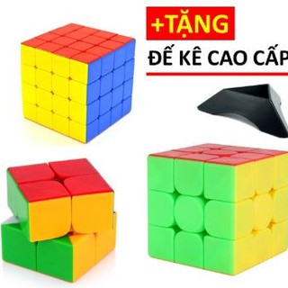 ComBo 3 Rubik 2x2, 3x3, 4x4 - Rubic 234 Hàng Cao cấp, Xoay trơn, Cực Mượt