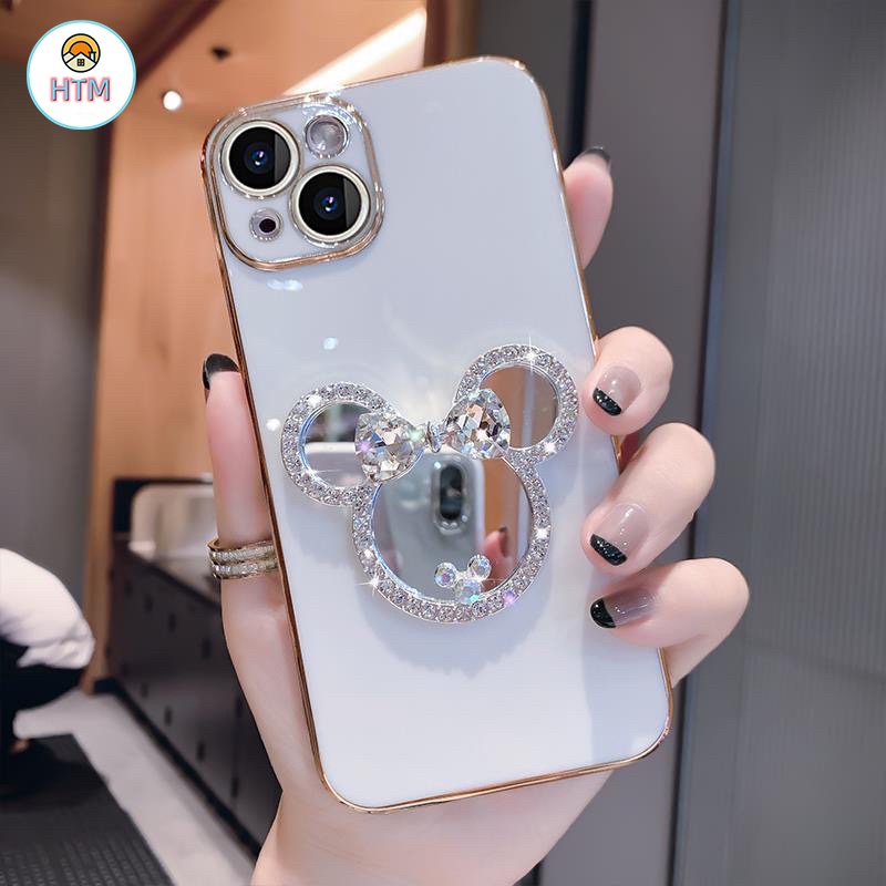 Ốp Điện Thoại TPU Silicon Mềm Tráng Gương Sang Trọng Cho iPhone 13 12 Pro Max 11 14 15 Pro XS Max X 7 8 Plus