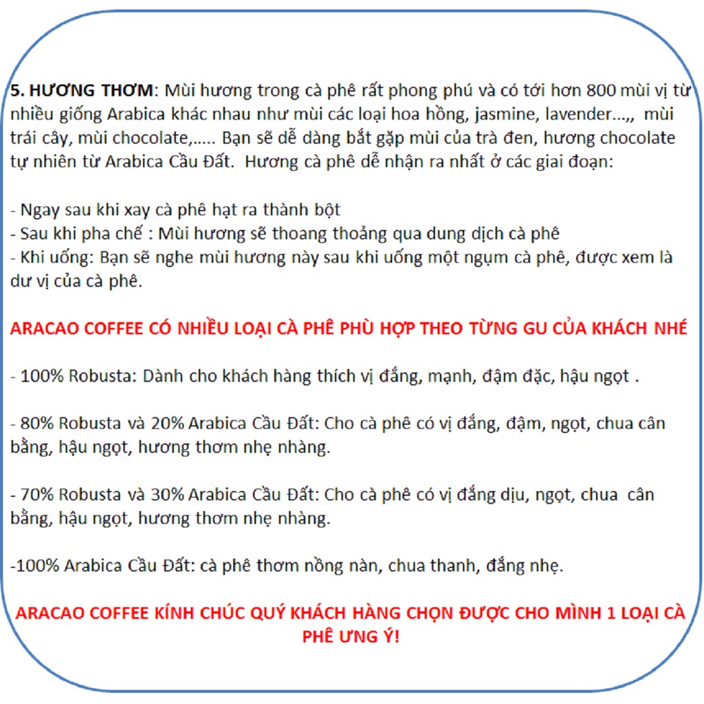 [TRỢ GIÁ 1K] Cà phê nguyên chất , ROBUSTA- ARACAO COFFEE, cafe rang xay, pha phin và pha máy | BigBuy360 - bigbuy360.vn
