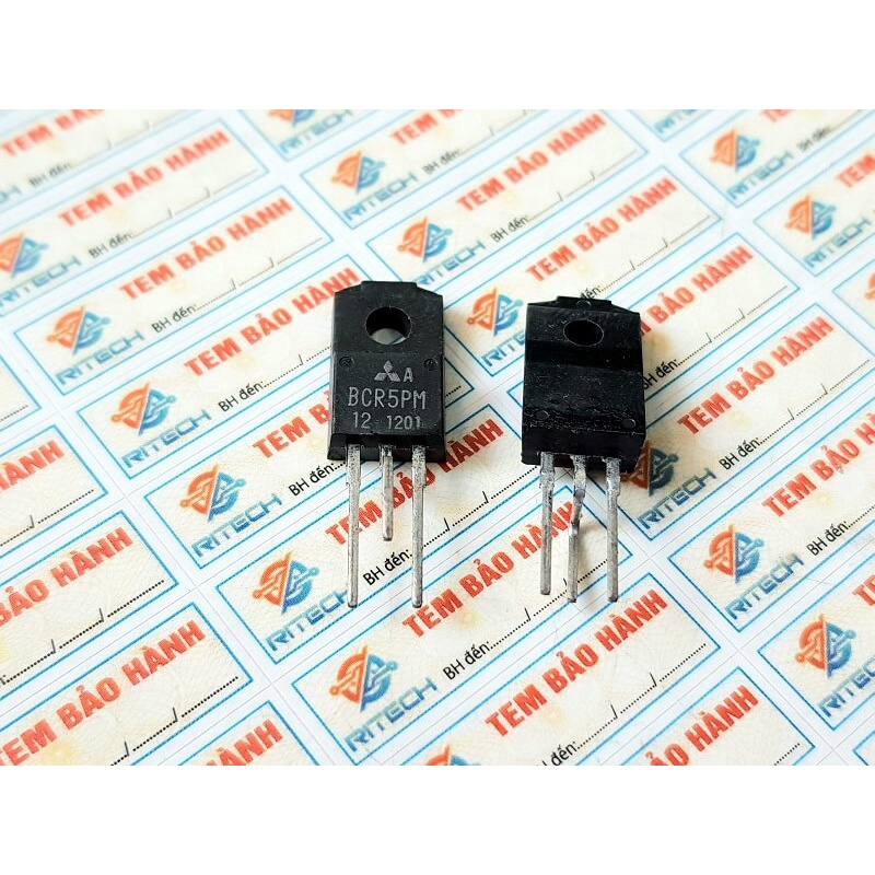 [Combo 3 chiếc] BCR5PM, BCR5PM-12L, BCR5PM12L Triac 5A/400-600V TO-220F