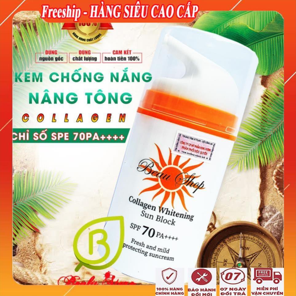 [FreeShip - GIÁ SẬP SÀN] Kem chống nắng cho da dầu, da mụn bổ sung collagen/Kem chống nắng tốt beau shop