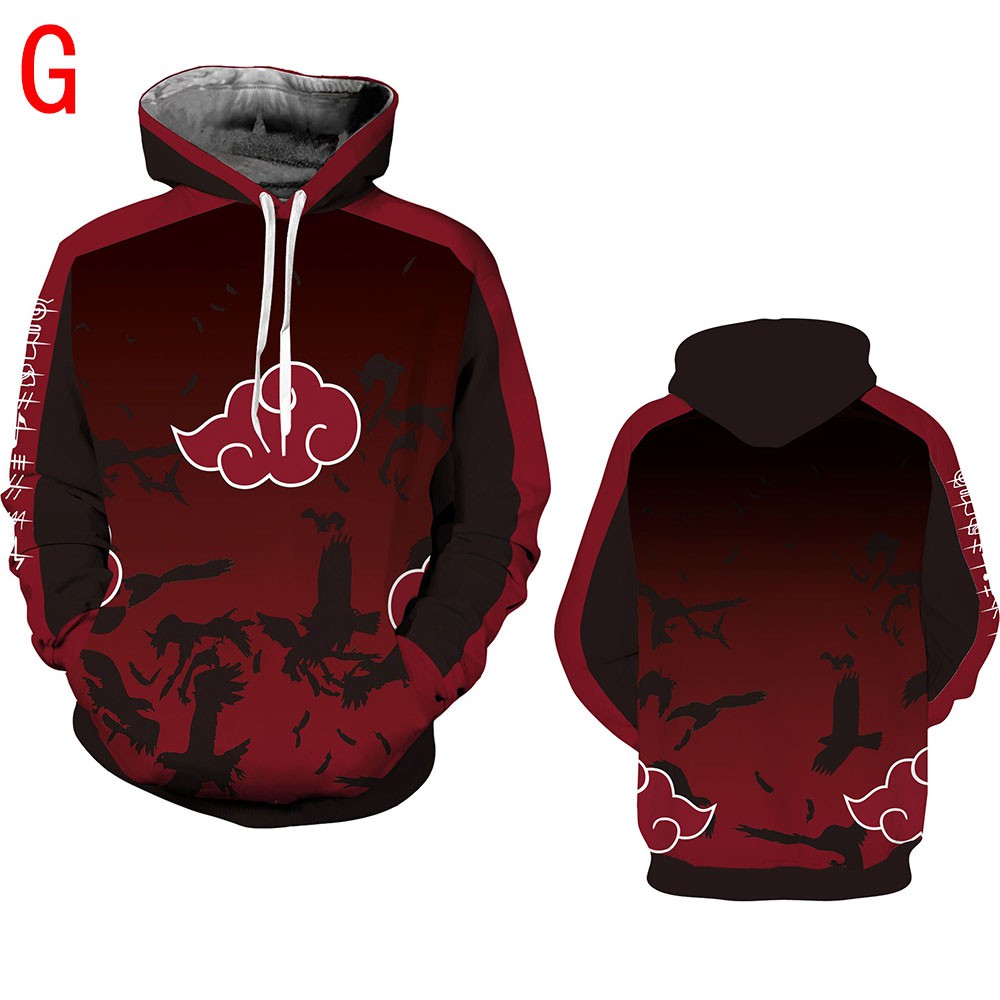 Áo hoodie tay dài in hình Anime Naruto cho nam