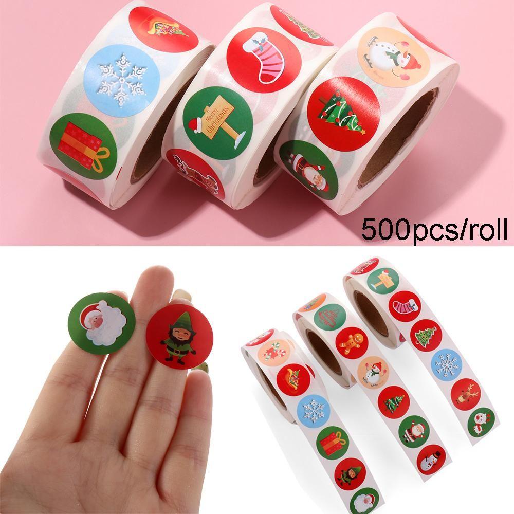 Cuộn 24 / 500 Nhãn Dán Túi Bánh Quy Trang Trí Tiệc Cưới
