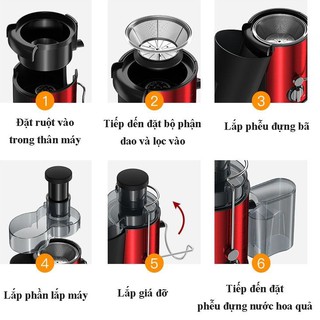 Máy ép chậm JUICER - MÁY ép hoa quả, rau củ - MÁY ÉP TRÁI CÂY TỐC ĐỘ CHẬM