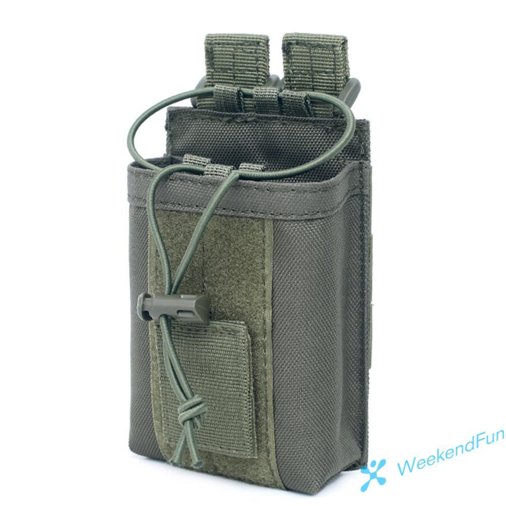 【COD】Outdoor Potable Nylon Radio Pouch Case Walkie Talkie Holder Waist Belt