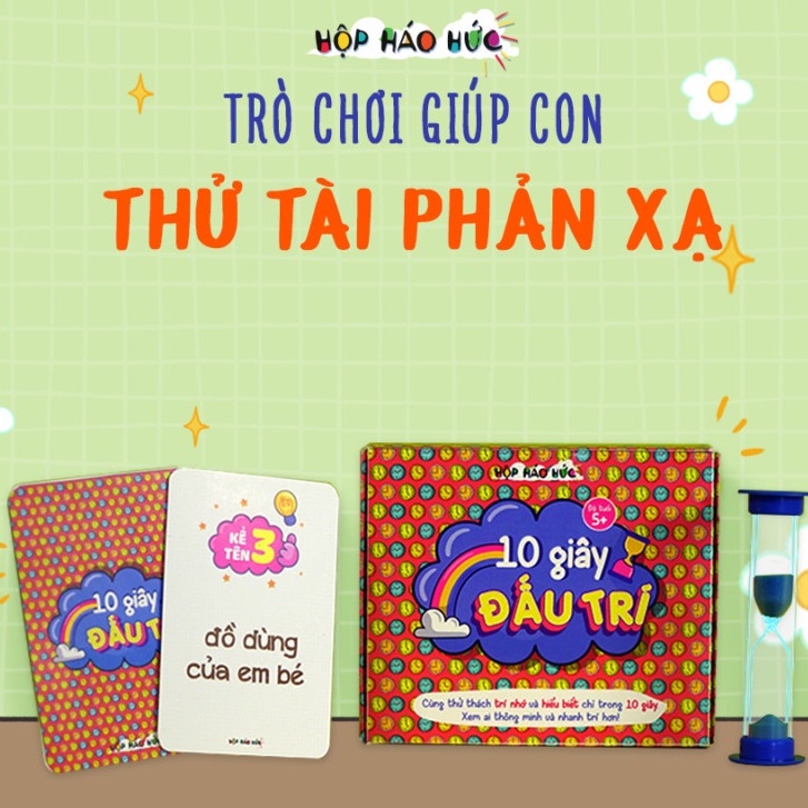 Hộp Háo Hức TÌNH BẠN DIỆU KỲ Cho Bé 6-10 tuổi: Trò chơi 10 giây đấu trí và Combo 2 cuốn sách