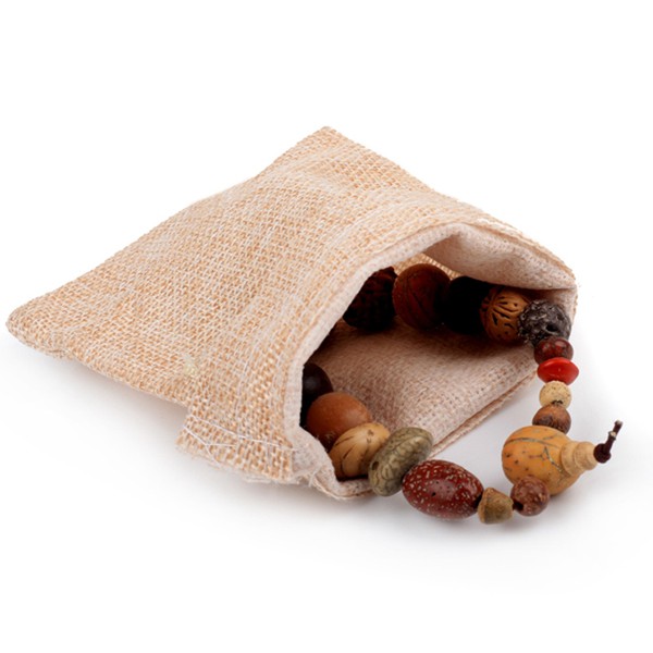 Túi vải bố có dây rút tiện lợi đựng hoa khô cà phê trang sức phụ kiện - midori
