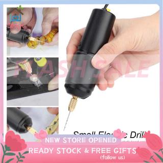 Sixxx [ HÀNG CÓ SẴN] Máy Khoan Điện Thiết Kế Cầm Tay Mini Với 3 Mũi Dc 5v Chuyên Dụng