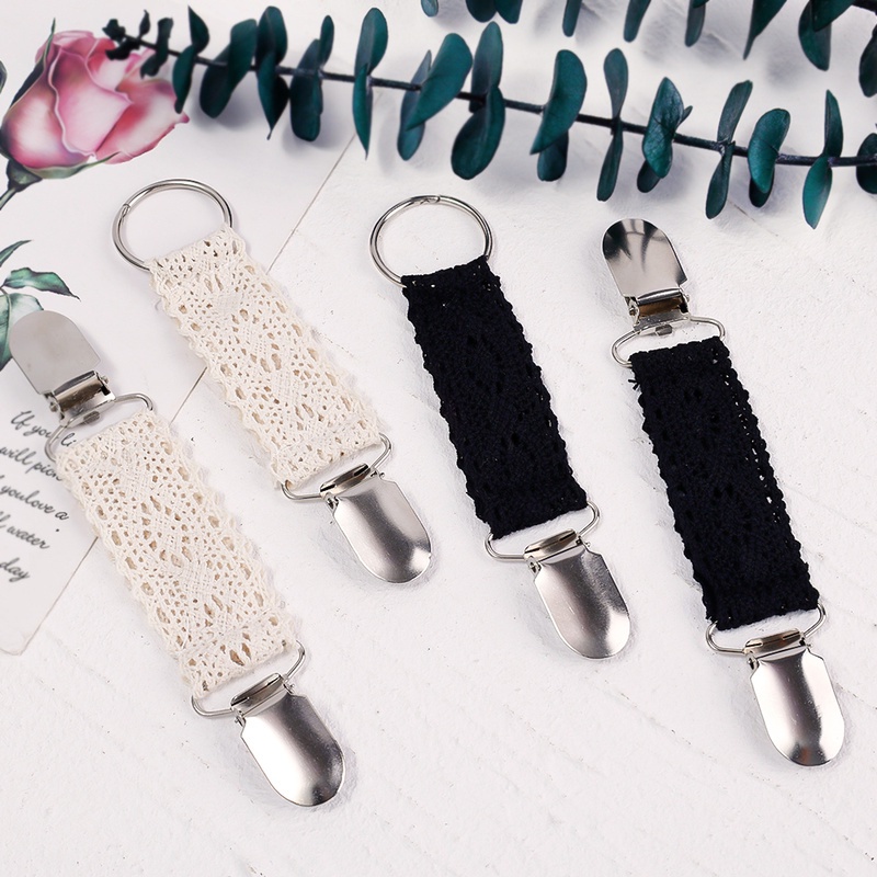 Phụ Kiện Kẹp Nón Chống Thất Lạc Bằng Hợp Kim Phối Ren Sáng Tạo Đa Năng Thời Trang