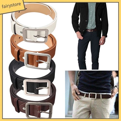 Thắt lưng chất liệu da PU thiết kế đơn giản dành cho nam