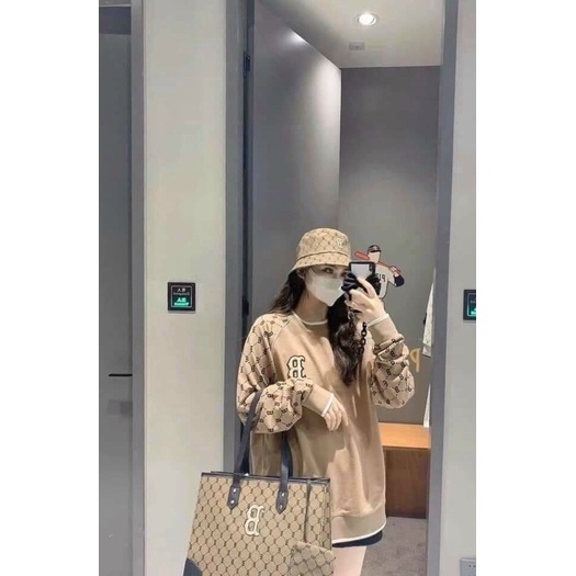 Áo nỉ sweater NY MLB diamond monogram thêu tay dài cổ tròn | BigBuy360 - bigbuy360.vn