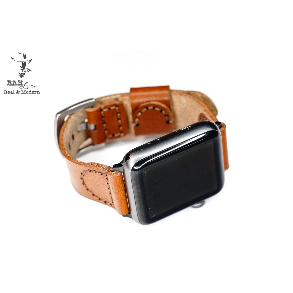 Dây Apple Watch , iWatch , iphone Watch da bò phong cách phi công RAM Leather pilot vachetta