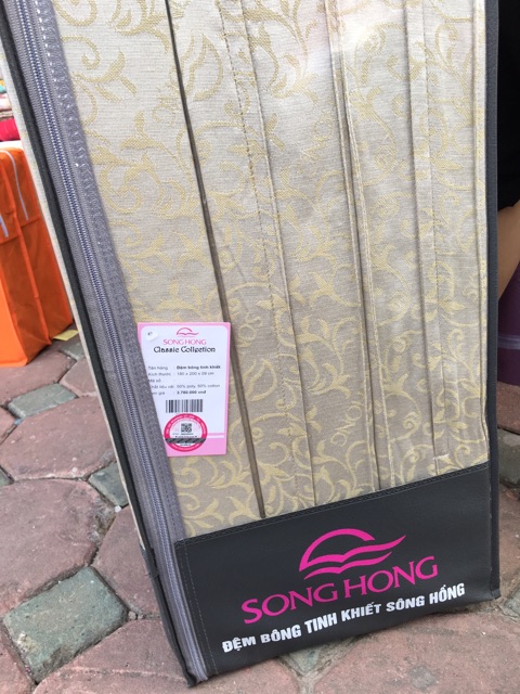 [Sale -35%] Đệm Bông ép tinh khiết Sông Hồng kháng khuẩn 120x190cm