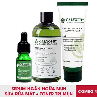 Bộ 3 sản phẩm trị mụn thâm tận gốc caryophy