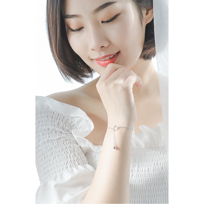 Vòng tay free size mèo con và chuông nhỏ đáng yêu VTAY07