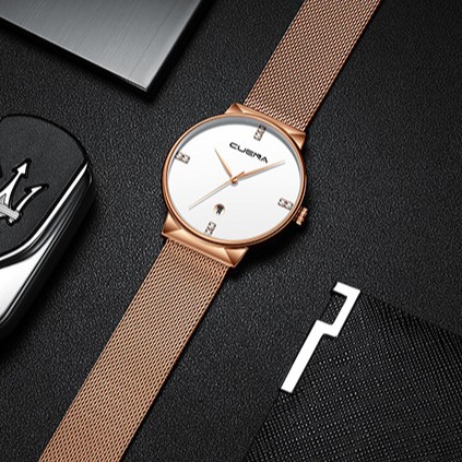 [Mã FAMAYFA2 giảm 10K đơn 50K] Đồng hồ nam CUENA dây thép nhuyễn tuyệt đẹp | BigBuy360 - bigbuy360.vn