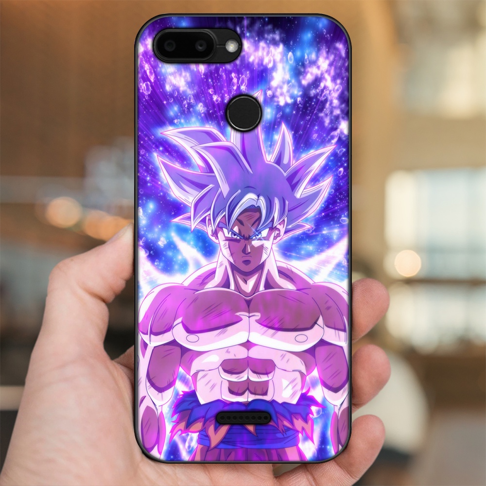 Ốp lưng Xiaomi Redmi 6 viền đen in hình Goku Dragon Ball