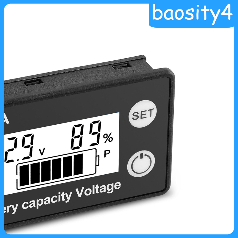 [baosity4]DC 8V-100V Battery Capacity Indicator LCD Car Motorcycle Voltmeter Panel blue