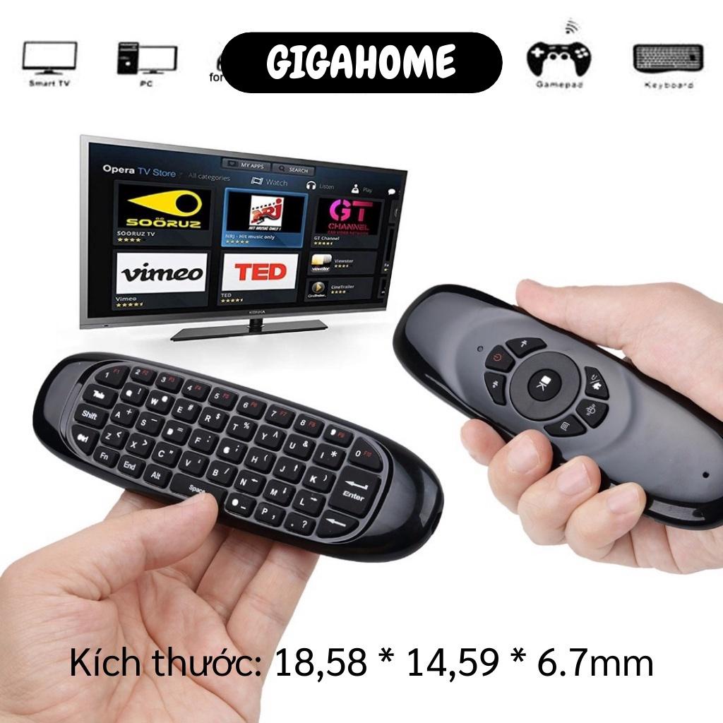 Bàn Phím Mini Kiêm Chuột Bay GIGAHOME Điều Khiển Từ Xa Không Dây C120 Cho Androi TV Box 6216