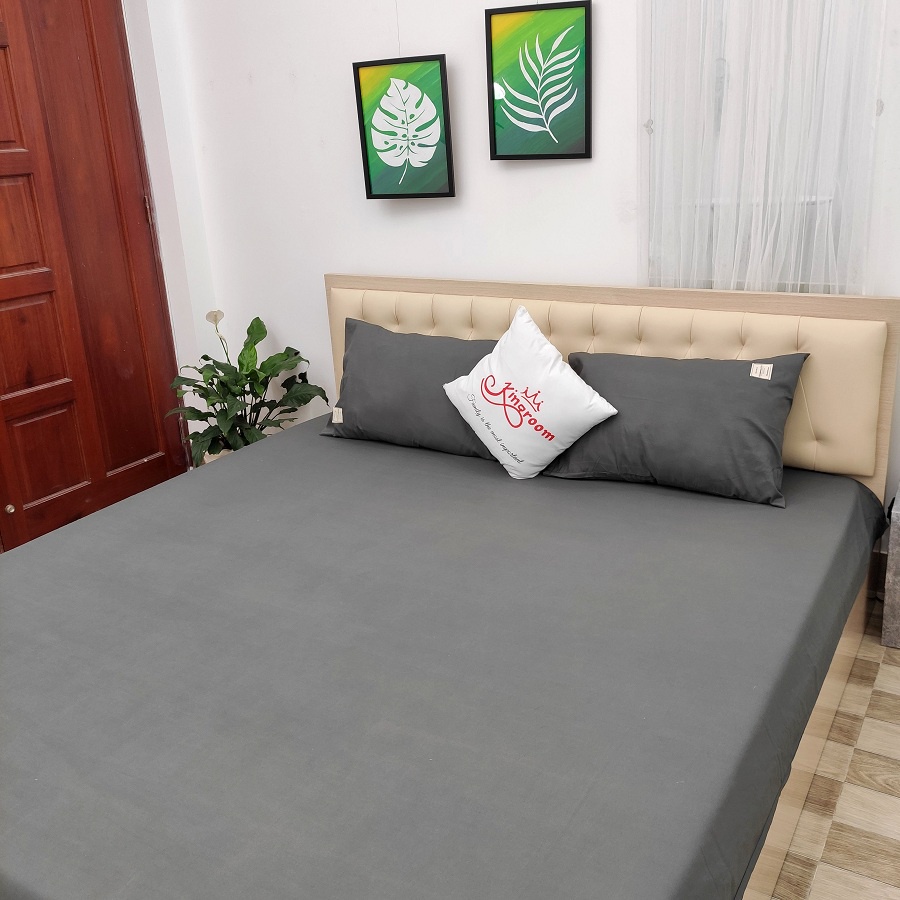 Bộ ga gối 3 món vải cotton đủ màu 920 Shop Kingroom chuyên ga nệm đủ kích thước | BigBuy360 - bigbuy360.vn