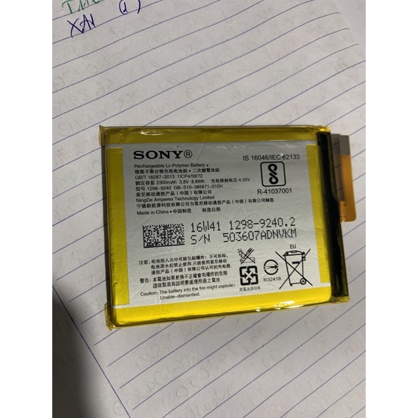 Pin Sony Xperia XA F3116 dung lượng 2300mAh  mới có bảo hành