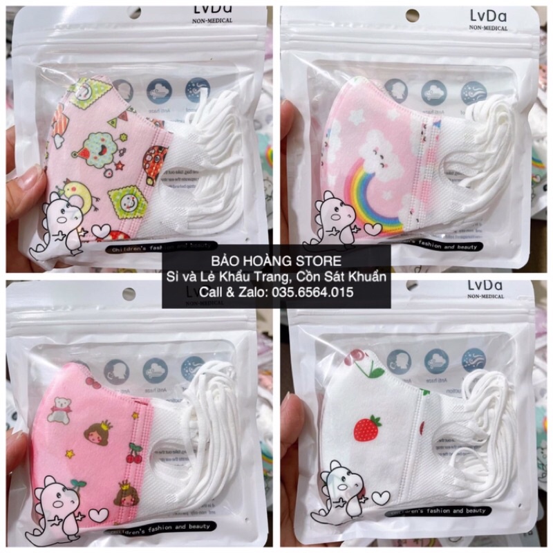 Khẩu Trang 5D Cho Bé  - Khau Trang 5D