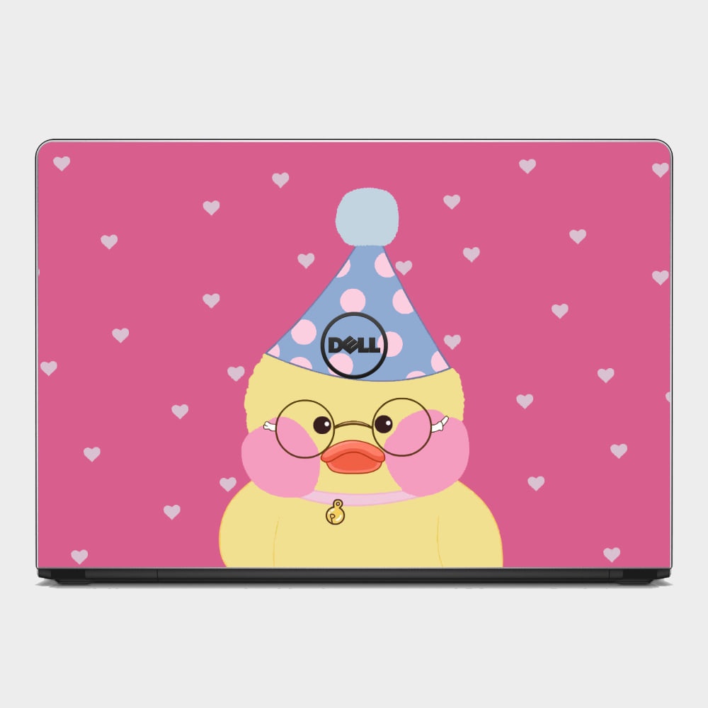 Skin cho vỏ máy tính - mẫu vịt vàng cute - cắt sẵn theo chi tiết máy của bạn - decal 3m chống vân tay bụi bẩn nước