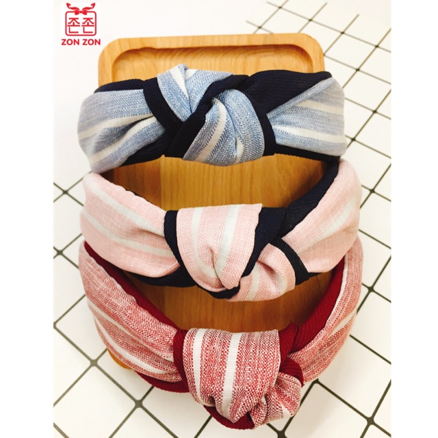 Bờm tóc Turban kẻ - SP001229