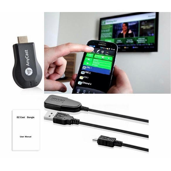 Thiết bị kết nối HDMI không dây từ điện thoại lên tivi Anycast