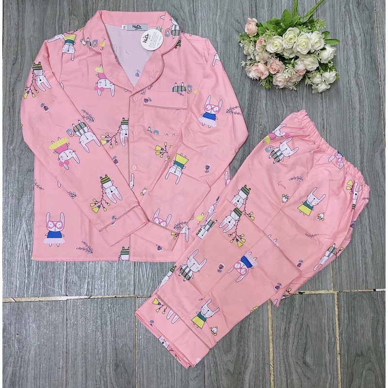 Bộ pijama Kate Thái mềm dài tay | WebRaoVat - webraovat.net.vn